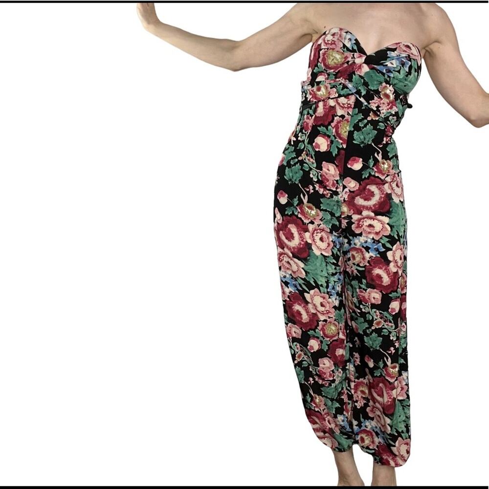 Pearl by Georgina Chapman of Marchesa strapless jumpsuit - Picture 3 of 12